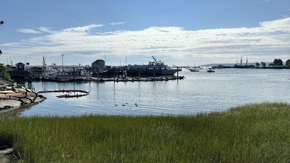 Plymouth waterfront and harbor view